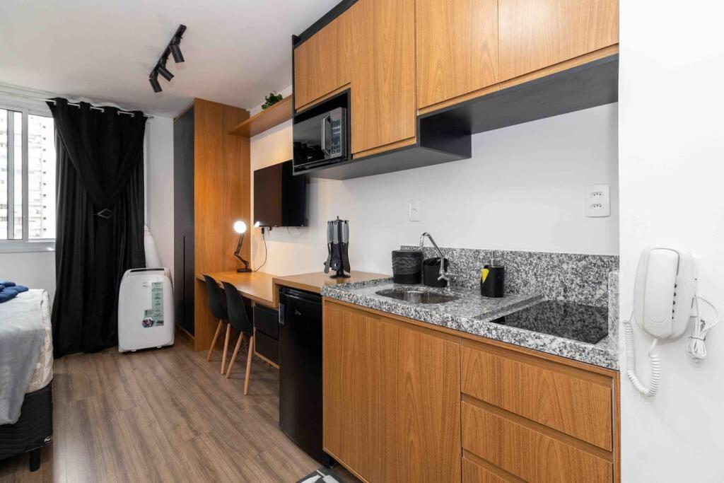 Apartamento Loft Novinho, Ar Condicionado, Ha 200m Do Metro Bras *
